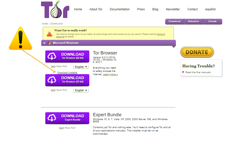TOR for Windows
